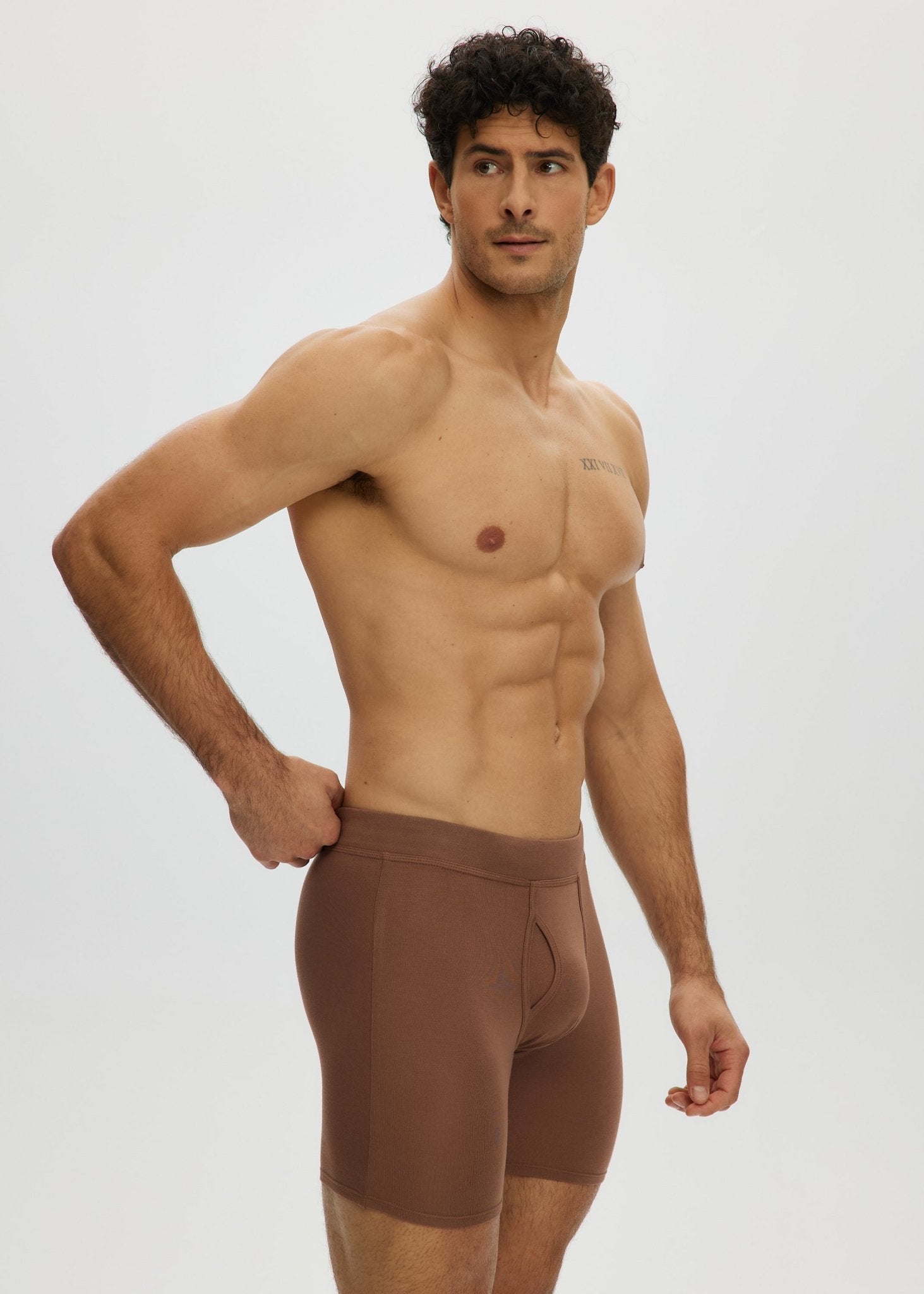 Essential Long Boxer Front Opening