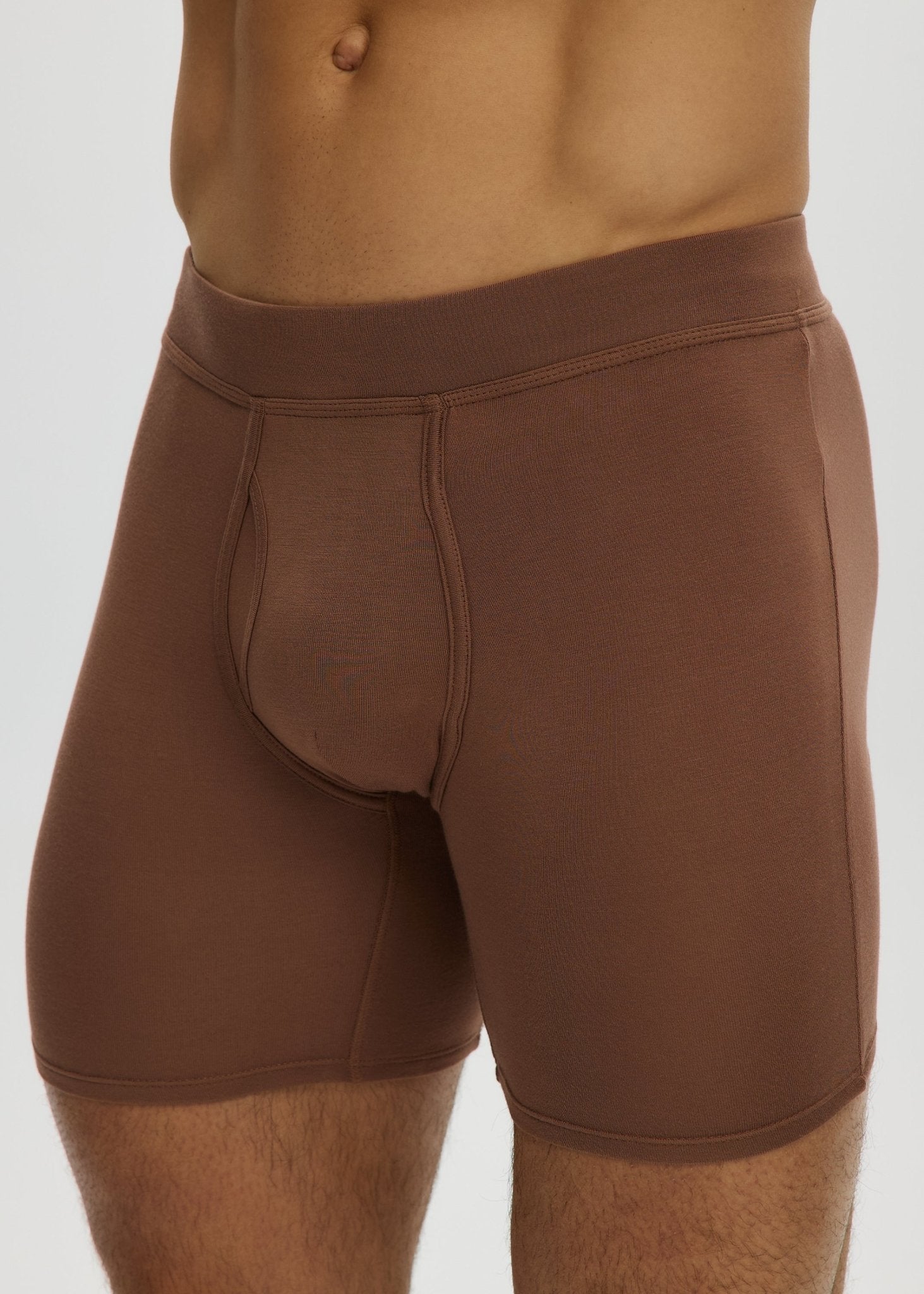 Essential Long Boxer Front Opening