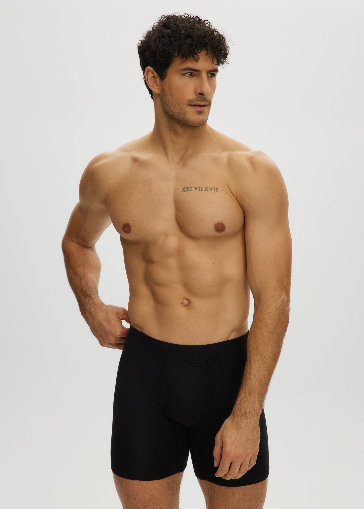 Essential Long Boxer Front Opening