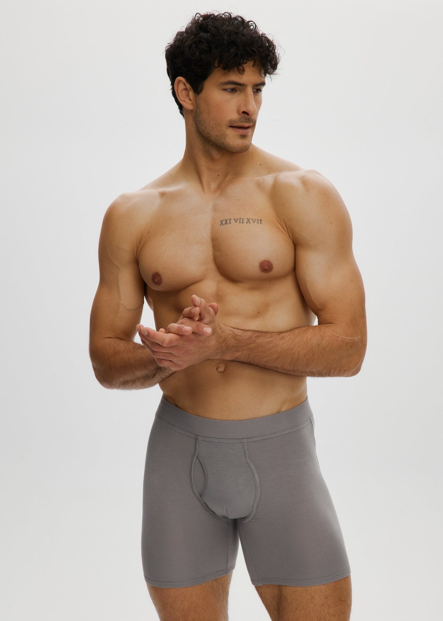 Essential Long Boxer Front Opening
