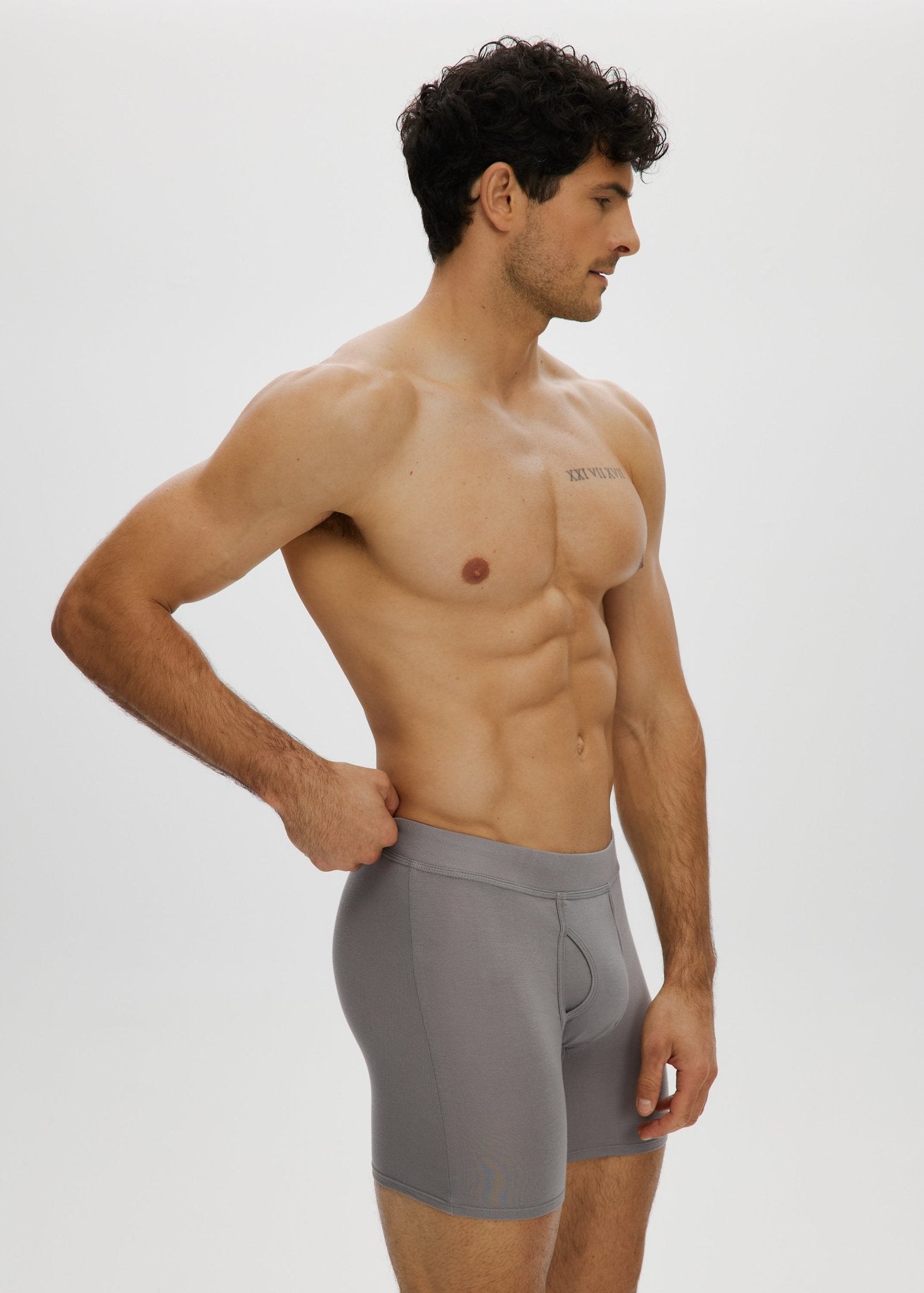 Essential Long Boxer Front Opening