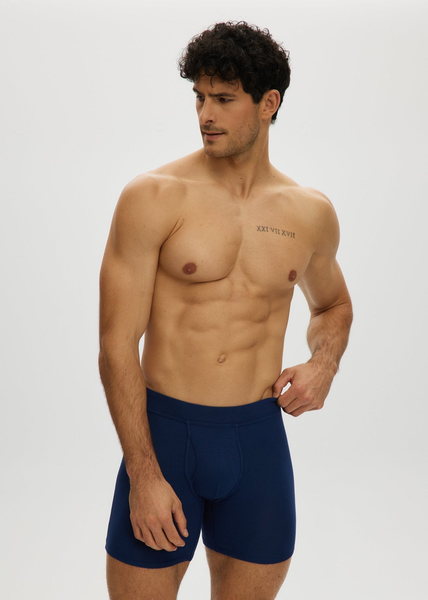 Essential Long Boxer Front Opening