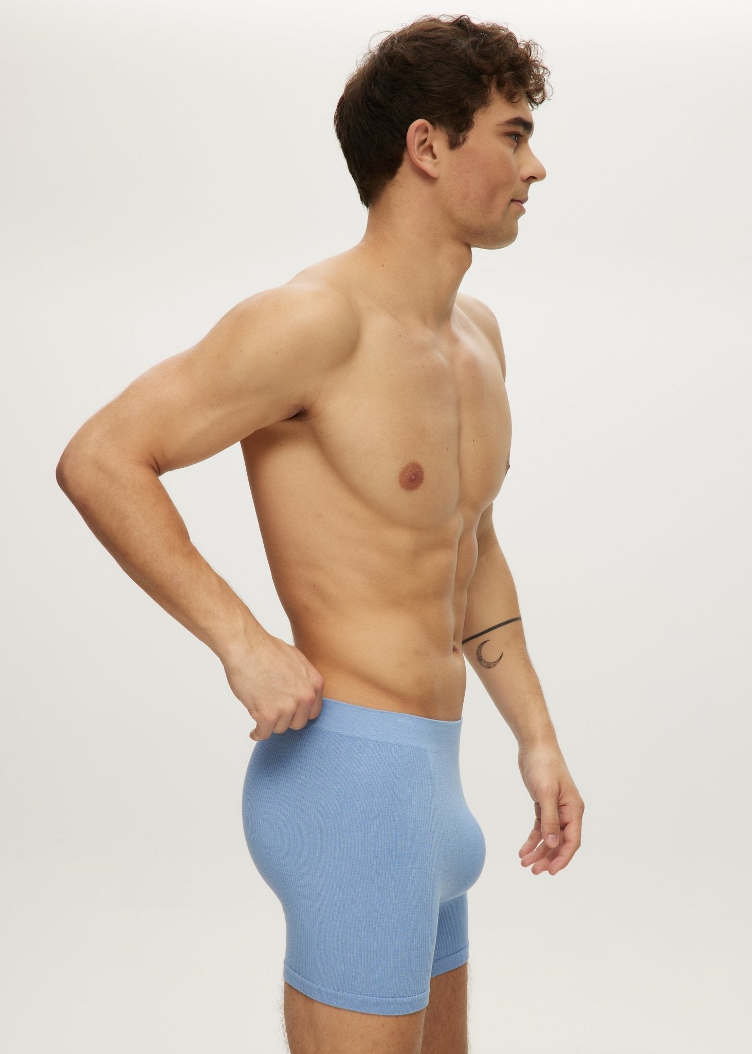 Men Seamless Waffle Short Boxer
