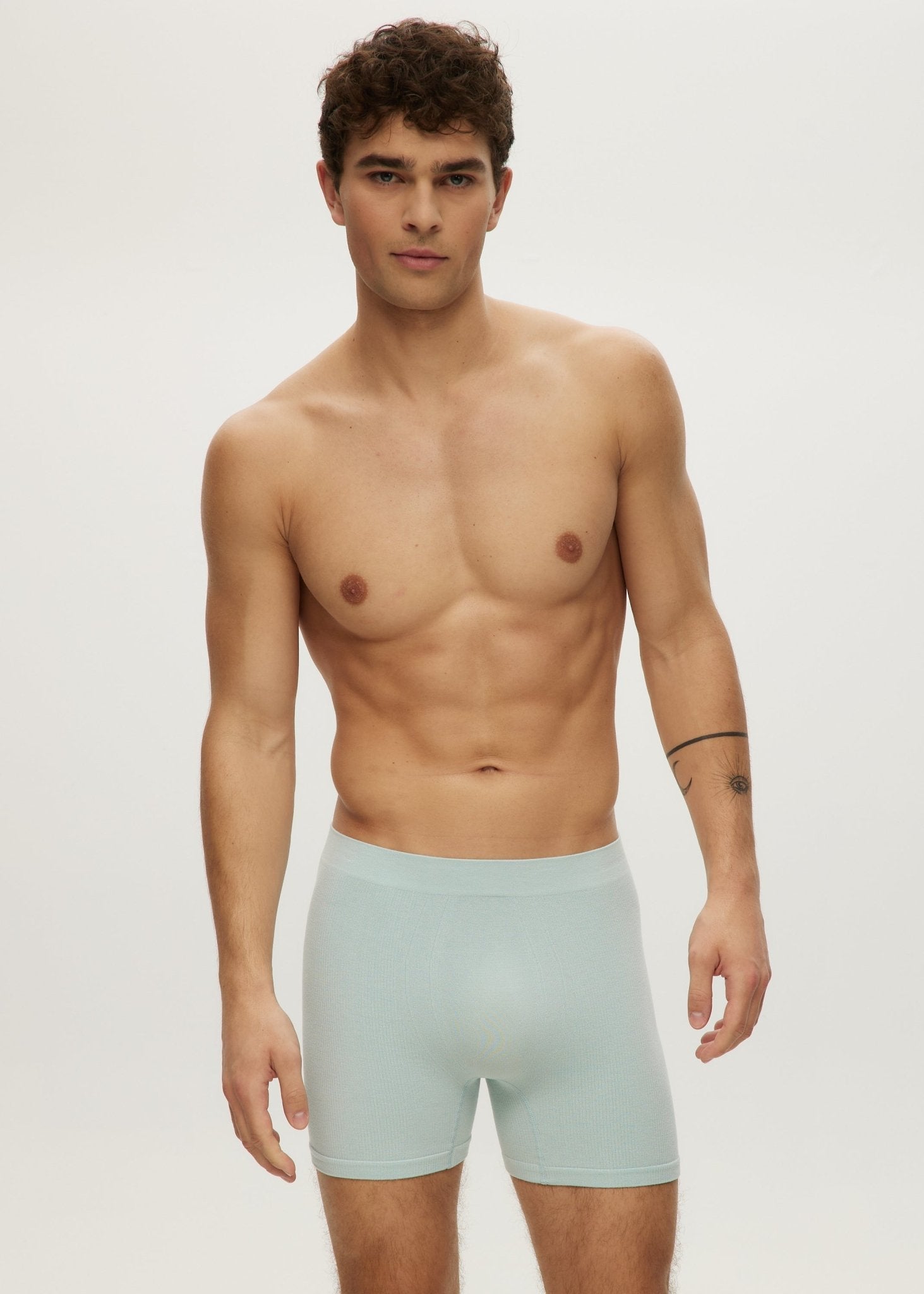 Men Seamless Waffle Short Boxer