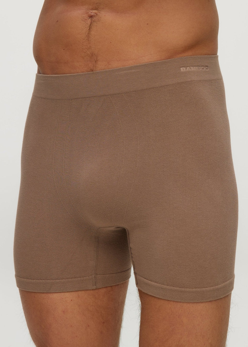 Men Seamless Rib Short Boxer