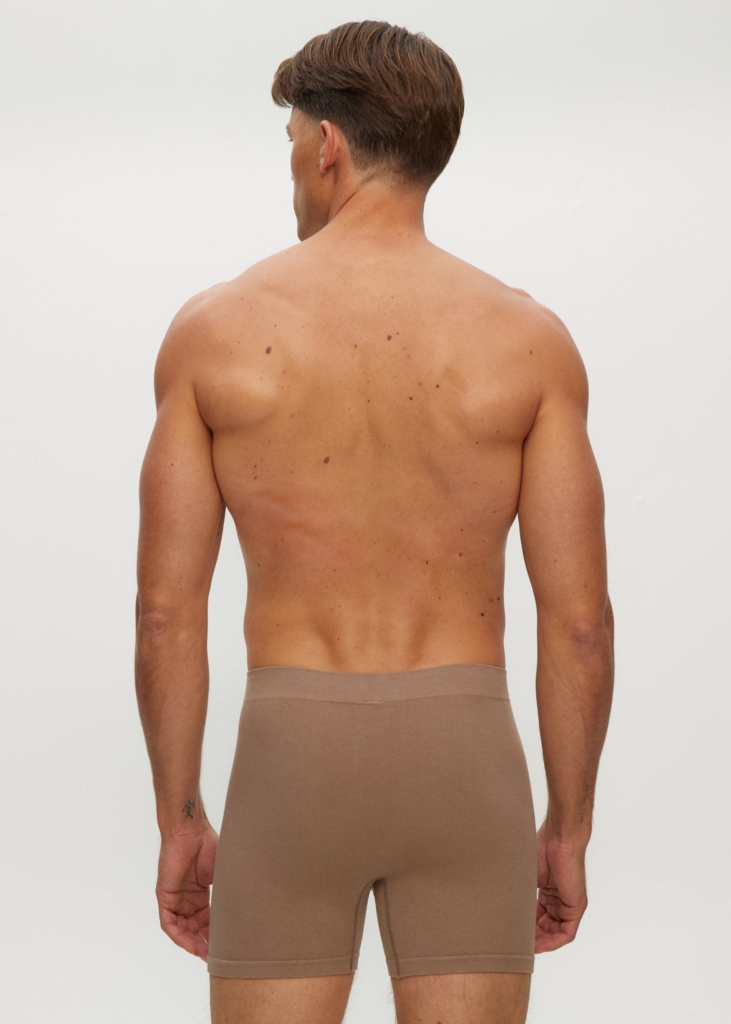 Men Seamless Rib Short Boxer