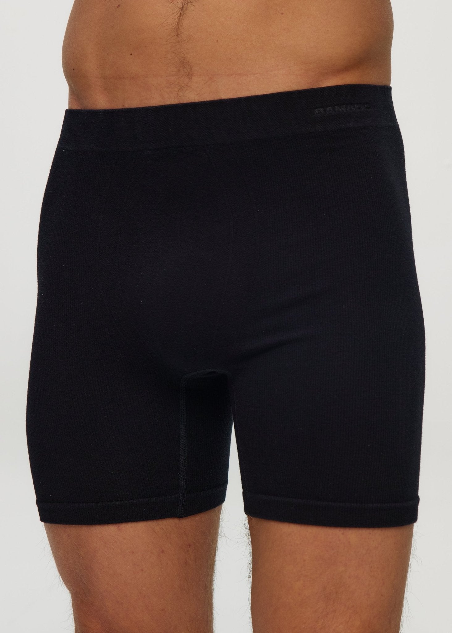Men Seamless Rib Long Boxer