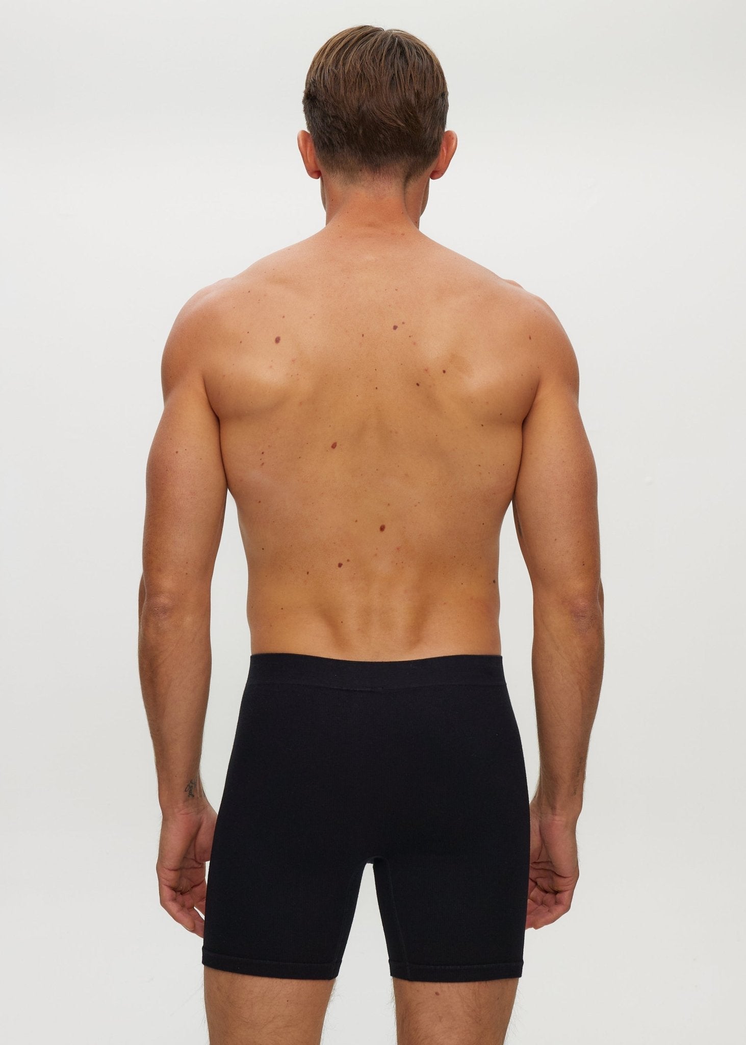 Men Seamless Rib Long Boxer