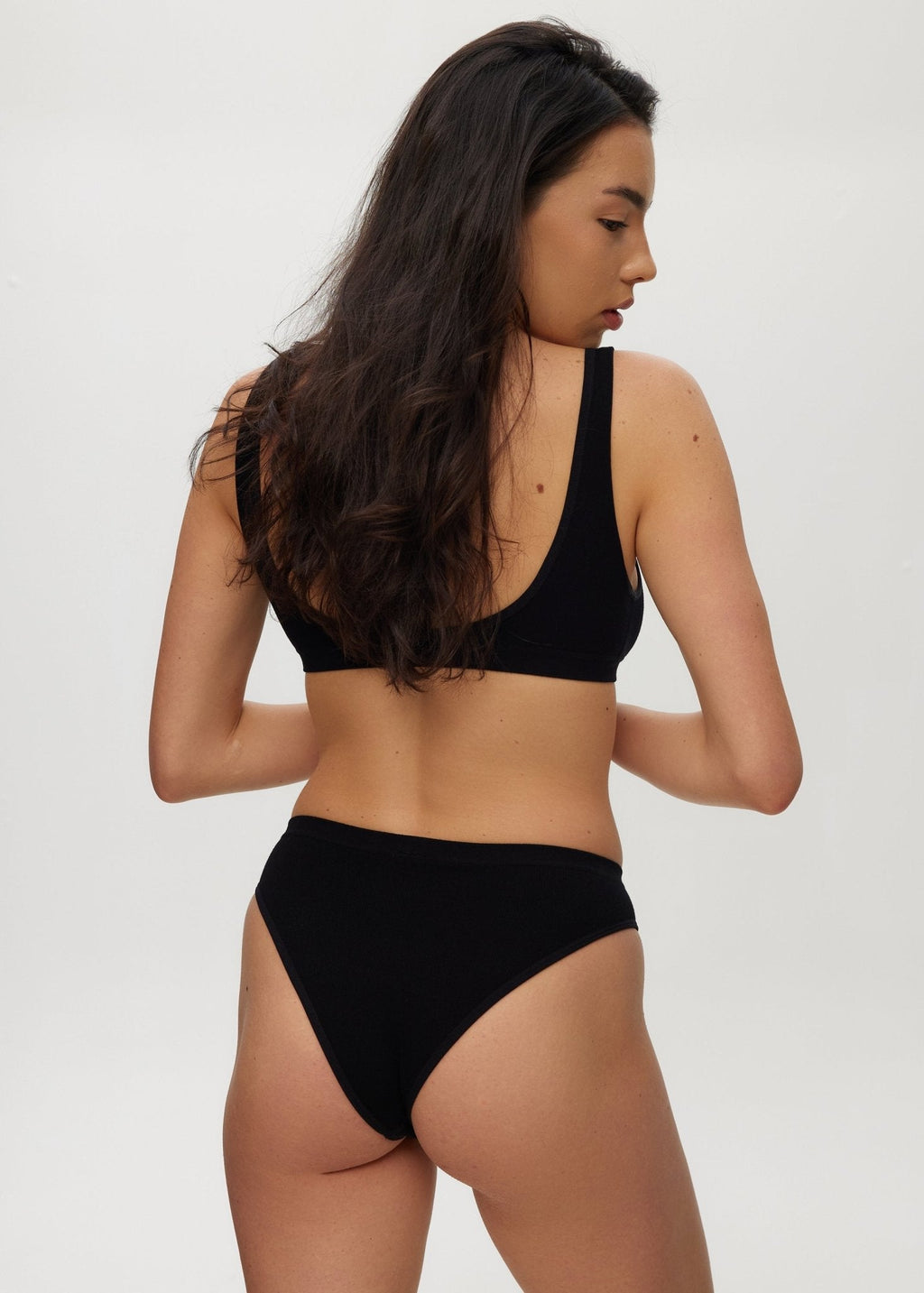 Seamless Rib High Waisted Cheeky Brief