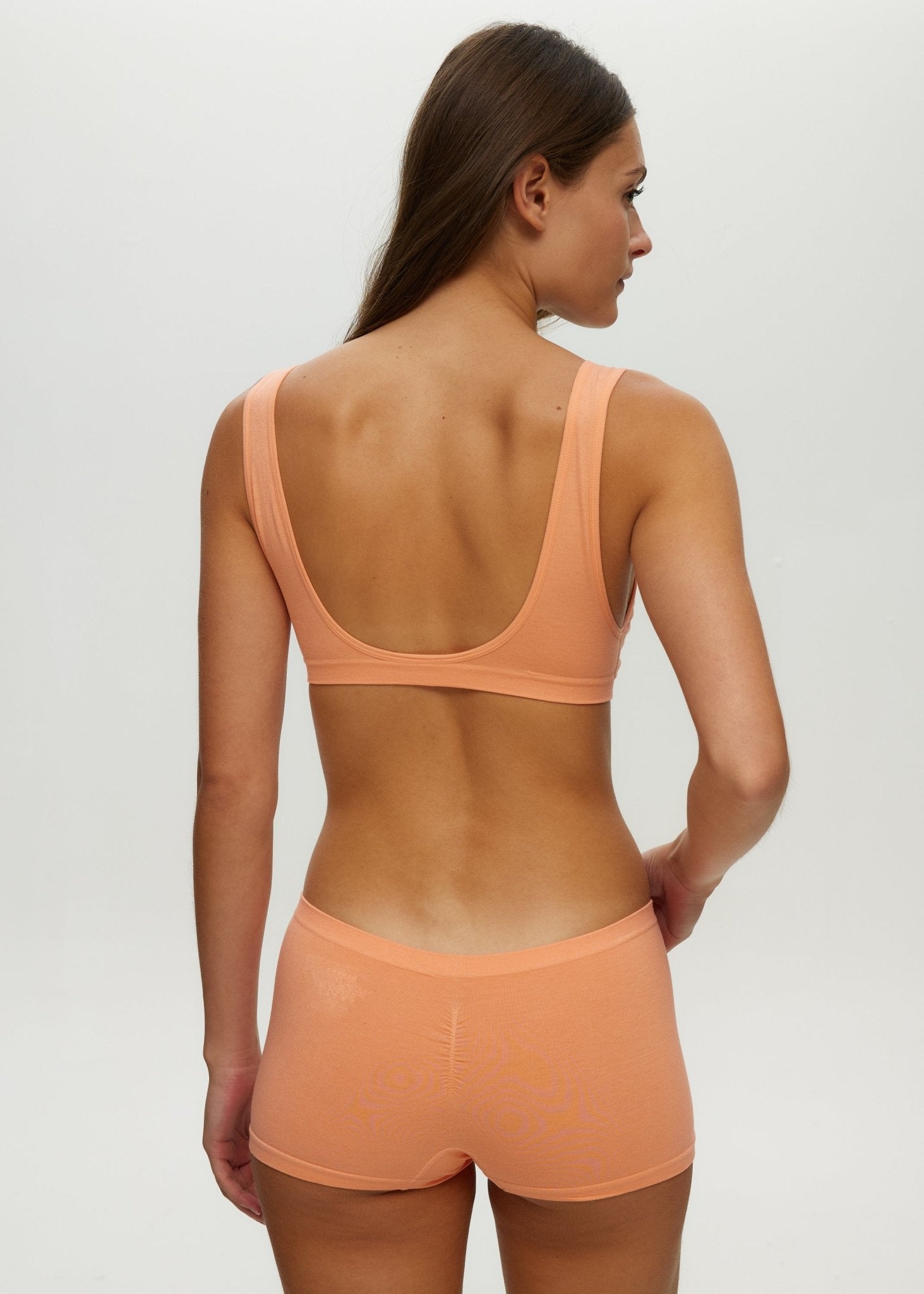 Seamless Plunge Open Back Bralette