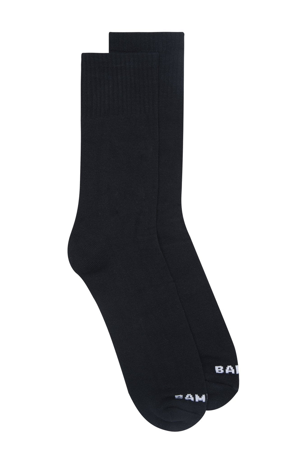 Unisex Black Crew Socks