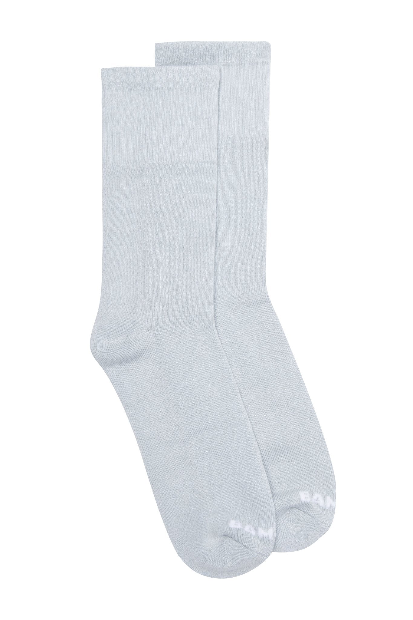 Unisex Grey Crew Socks