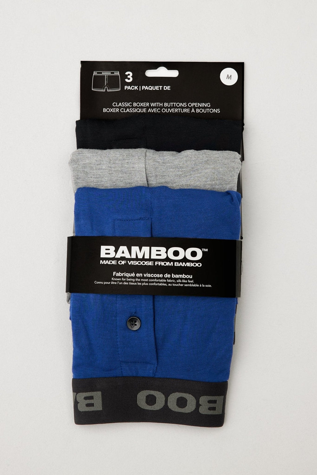 3-Pack Buttoned Boxer Briefs 4"
